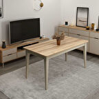 Elina Açılır Yemek Masası - Dore/Kumtaşı