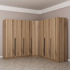 Kaleplus 7 Kapaklı 4 Çekmeceli Köşe Dolap Dore Dore Plus 190CM