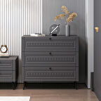 Minar Kale Şifonyer İlkbahar Antrasit/Antrasit