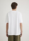 Baskılı Beyaz Tişört 0612463-620