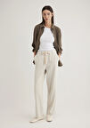 Beli Bağcıklı Bej Pantolon 1010945-35043