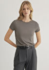 Gri Basic Tişört 1612904-70095