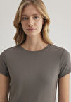 Gri Basic Tişört 1612904-70095