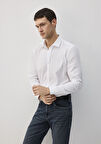 Beyaz Tencel TM Gömlek 0211573-620