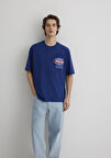 Baskılı Mavi Tişört 0612607-70722