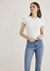 Ekru Basic Tişört 1613081-70057