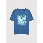 READY TO SKATE KAYKAY BASKILI TİŞÖRT