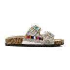 Kadın Terlik 25Y102-2 BY Guja Beyaz