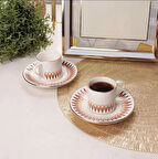 Porser Palm 4 Parça Kahve Fincan Takımı