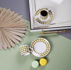 Porser Peyda 4 Parça Kahve Fincan Takımı Açık Yeşil