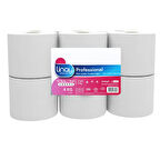 Linay Mini Jumbo Tuvalet Kağıdı – 12 Rulo, 4 kg, 2 Katlı, 9.8 cm x 95 m, %100 Selüloz