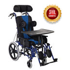 Römer Spastik Özellikli Manuel Tekerlekli Sandalye | Sırt Yatar, Ayak Kalkar, Tilt Mekanizmalı R258