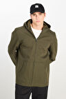 Regular Fit Normal Kesim Kapüşonlu Haki Ceket