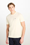 Lee Regular Fit Normal Kesim Bisiklet Yaka Ekru Tişört