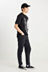 %100 Pamuk Frank Relaxed Fit Geniş Kesim Siyah Jean Denim Pantolon