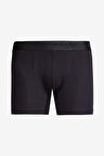 Regular Fit Normal Kesim Siyah Pamuklu Esnek Boxer