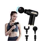 Darbeli Titreşimli Şarjlı Sporcu Masaj Tabancası Masaj Aleti Kas Rahatlatıcı Egzersiz Alet