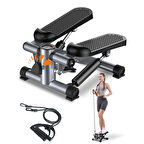 Direnç Lastikli Mini Stepper Egzersiz Aleti -Kaymaz Pedallı Kardiyo Cihazı