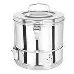 Medikalcim 304 Kalite Paslanmaz Çelik Tromel Tromel 24 x 24 cm