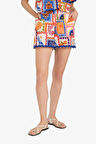 DeFacto Regular Fit Tropikal Desenli Plaj Şortu-Fall in Love F5497AX25HSOG343