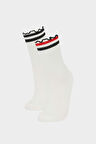 Kız Çocuk 2'li Pamuklu Uzun Çorap