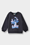 Kız Bebek Disney Lilo & Stitch Bisiklet Yaka Sweatshirt