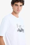 DeFacto %100 Pamuk Boxy Fit Bisiklet Yaka Baskılı Kısa Kollu Tişört F8556AX25HSWT34