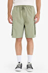 Kargo Fit Gabardin Bermuda Şort
