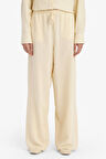 Wide Leg Cepli Yüksek Bel Standart Boy Keten Karışımlı Pantolon