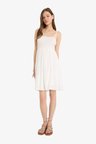 DeFacto Kare Yaka Krinkıl Kumaş Askılı Mini Elbise F7225AX25SMER105