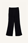 Relax Fit Beli Lastikli Uzun Twill Pantolon