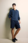 Relax Fit Tensel Bermuda Şort