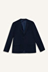 Slim Fit Dar Kesim Twill Blazer Ceket