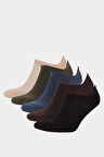 Erkek 5'li Pamuklu Sneaker Çorap