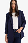 Regular Cepli Apoletli Blazer Ceket