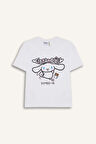 DeFacto Kız Çocuk Hello Kitty Relax Fit Bisiklet Yaka Kısa Kollu Tişört F5815A825HSWT34