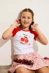 DeFacto My Melody Fıtted Bisiklet Yaka Ribana Kısa Kollu Tişört Kız Çocuk H3479A826HSWT34