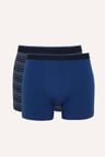 DeFacto Regular Fit Çizgili ve Düz 3'lü Boxer I4019AX26AUNV30