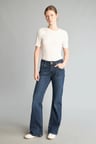 Bootcut Orta Bel Çan Paça Jean Pantolon