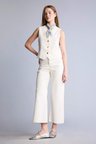 DeFacto Culotte Yüksek Bel Paça Ucu Kesik Crop Jean Pantolon B5012AX26SMNM86