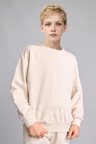 DeFacto Oversıze Bisiklet Yaka Bej Sweatshirt Erkek Çocuk H7135A826AUBG186
