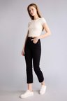 DeFacto Normal Bel Crop Gabardin Pantolon H2626AX26SMBK81