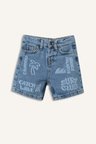 DeFacto Tropikal Desenli Jean Şort Erkek Bebek H7336A526HSNM28