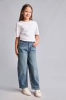 DeFacto Baggy Fıt Jean Mavi Pantolon Kız Çocuk H6244A826AUNM28