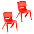 Fiore 2'Li Set Küçük Şirin Çocuk Sandalyesi Kırmızı