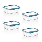 Smartware 4'Lü Set Press - Lock Saklama Kabı 820 ML