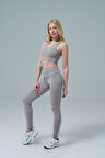 George Phoenix Aero Motion - Gri Yüksek Bel Push-Up Toparlayıcı Tayt