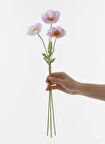 Yapay Gelincik Çiçeği 60 Cm Tek Dal Lila