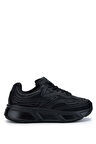Fessura Kadın Tekstil Siyah Sneakers & Spor Ayakkabı 1001 REX001 BN AYK Y24 BLACK/BLACK