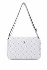 Tamer Tanca Kadın Vegan Beyaz Desen Omuz Çanta 743 2323 BN CANTA SK24-25 BEYAZ GFRJ